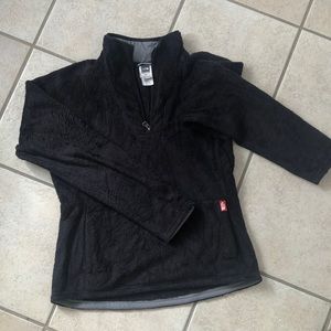 Black furry pullover